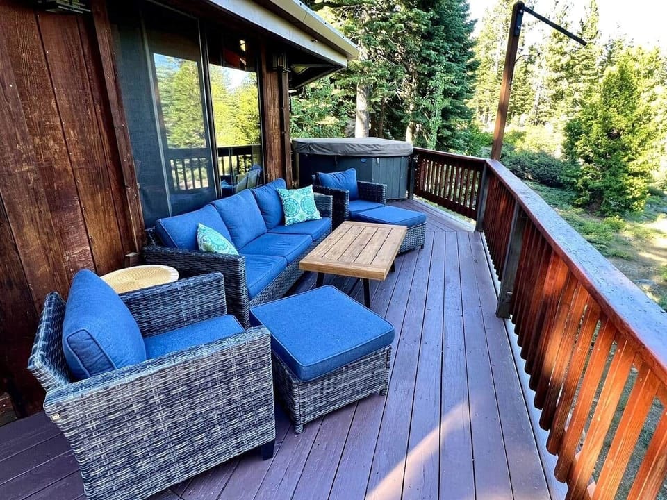 Back deck in Summer