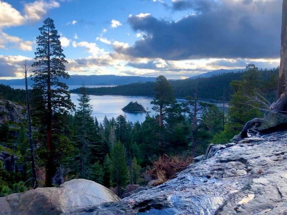 The relatively quick drive from the house to Emerald Bay is one of the most beautiful stretches of road in the country.