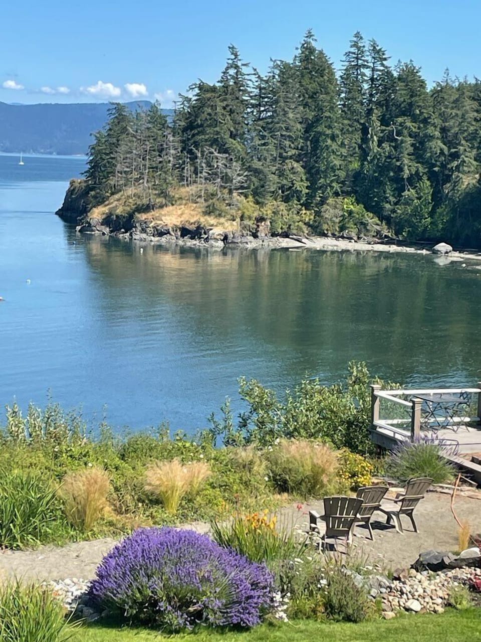 Studio Unit with Views of Hales Passage and Mt Baker Apartment in Lummi Island