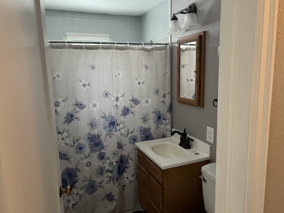 main level full bathroom with shower