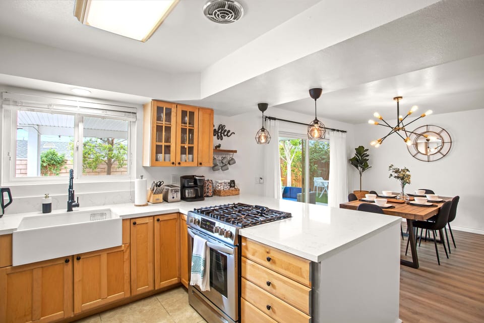 Kitchen and dining area