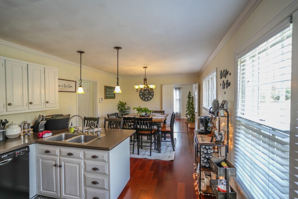 Kitchen and Dining Room.