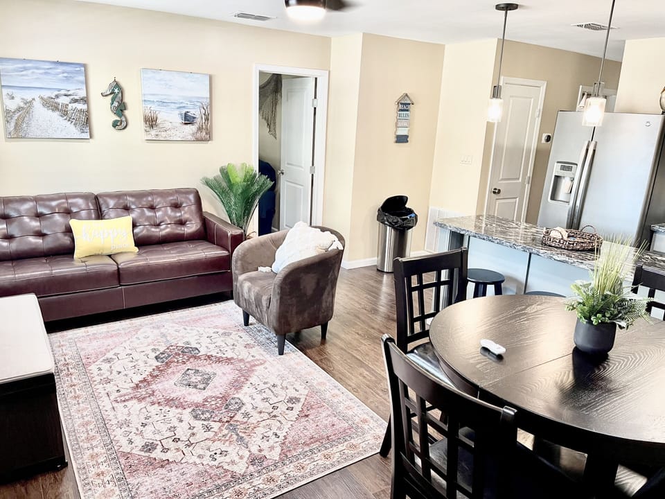 make yourself at home cozy living area.