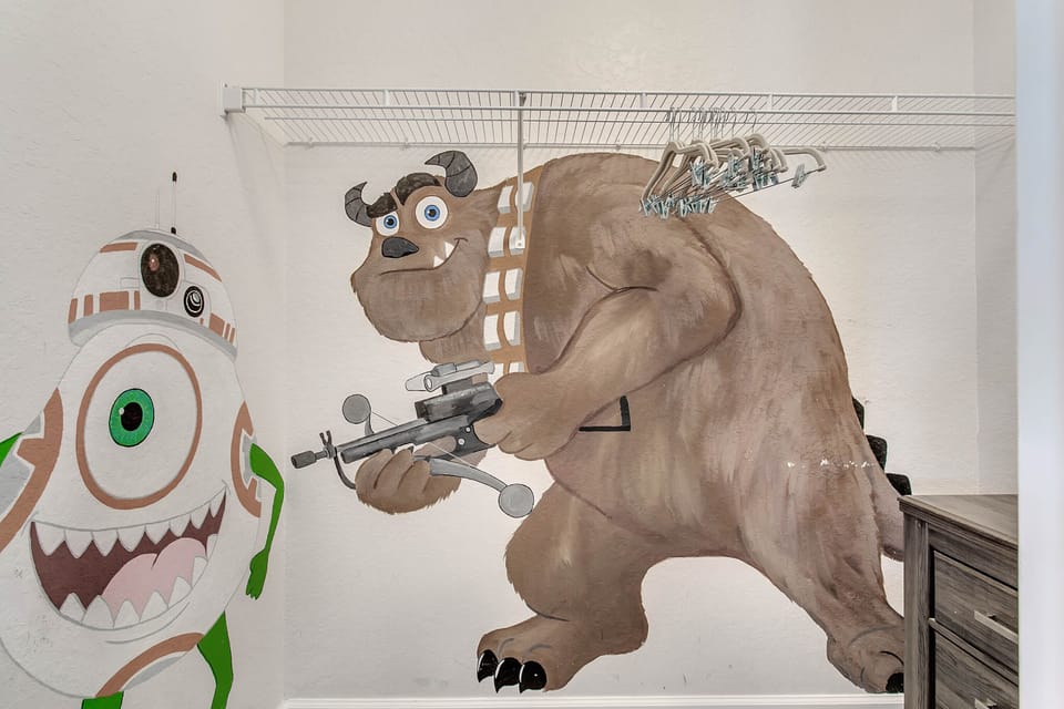 Unleash kids' Jedi in Star Wars themed room with extra storage and adventure.
