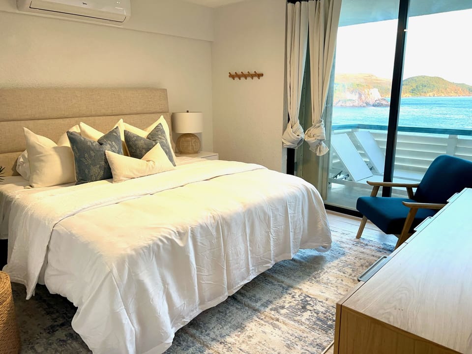 Bedroom 1 with King Bed and Ocean View