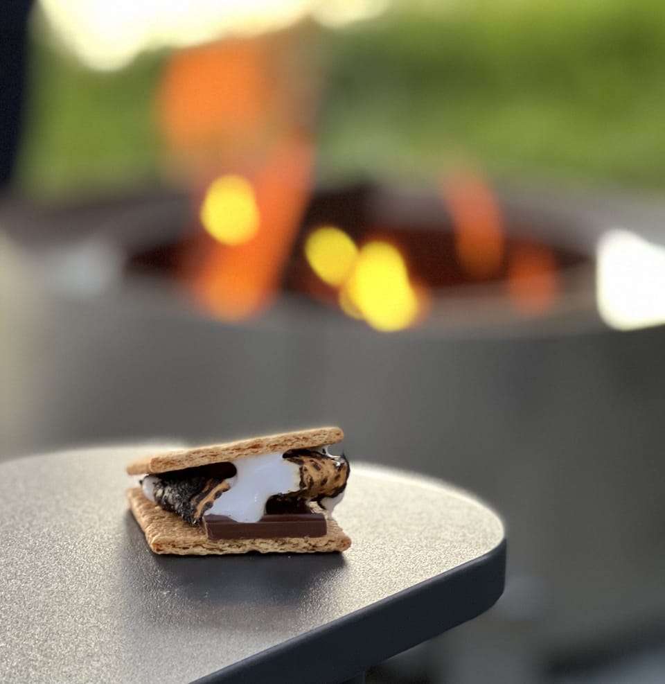 Enjoy a smore by the fire pit
