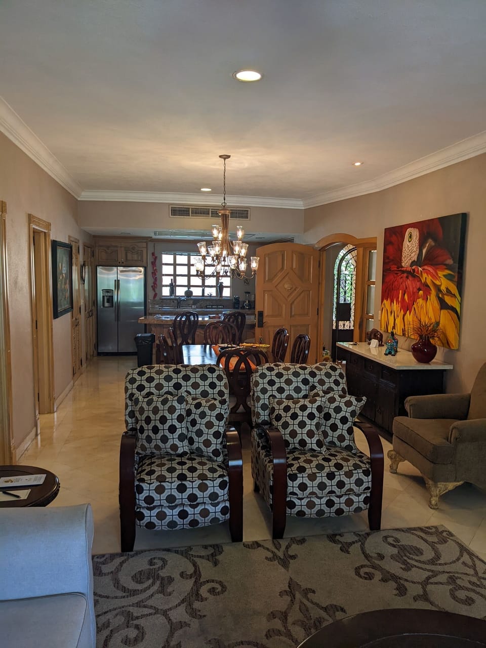 Photo of the Patio looking into our beautiful Villa.