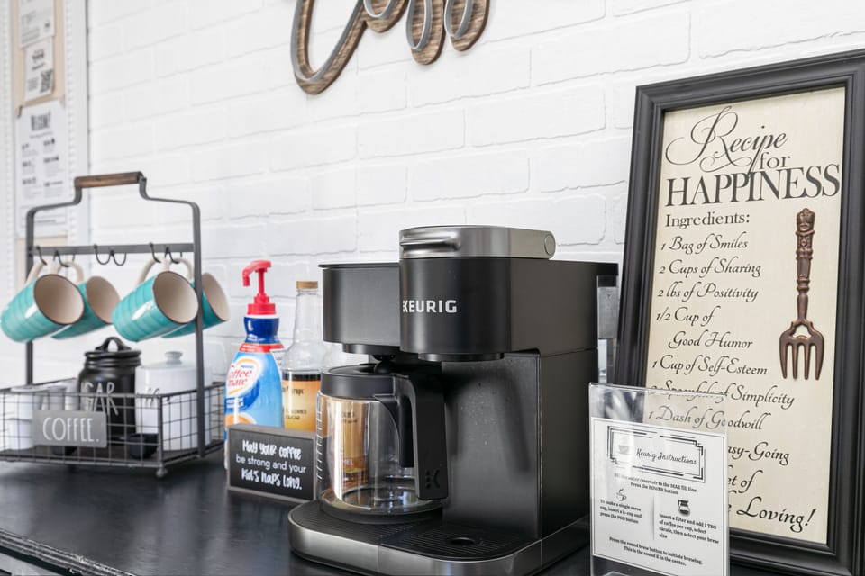 Wake up to a stocked coffee bar!