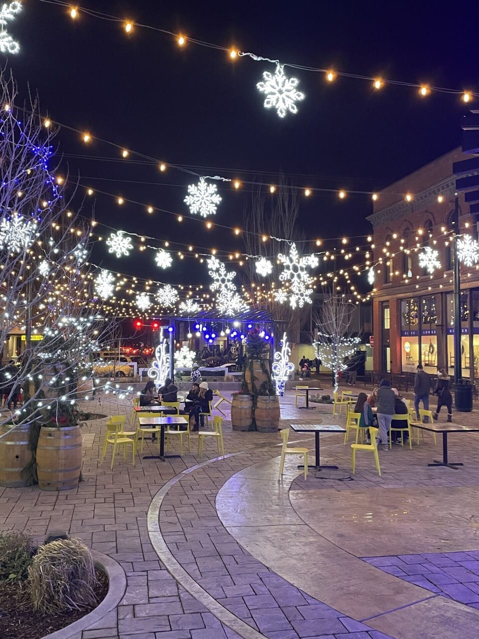 Newly completed downtown Plaza just down the street from the Suite. 