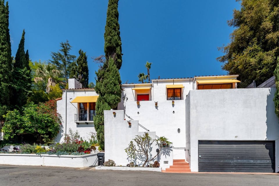 Street View of Spanish Villa Hollywood Hills. Please note there's a set of stairs in our Front Entrance.
