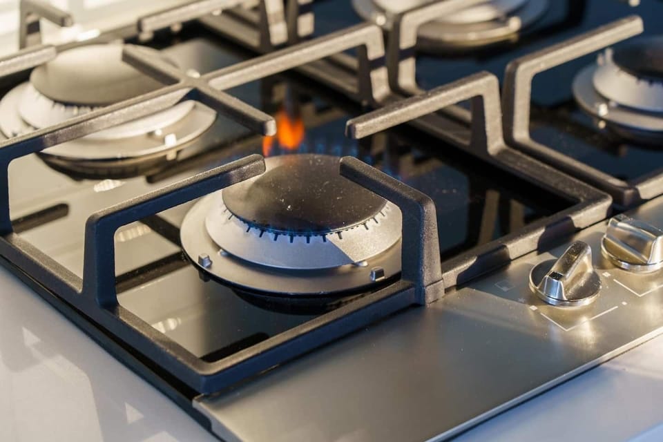 Gas range for cooking up something special. This suite is fully equipped with everything you'd need to prepare amazing meals at home. 