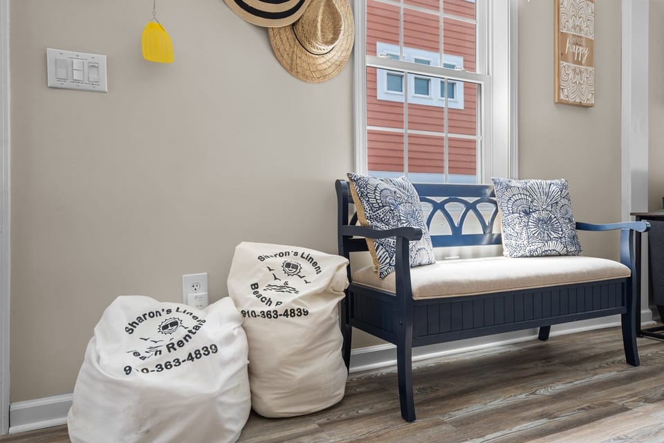 Your linens are provided by Sharon's Linens. 