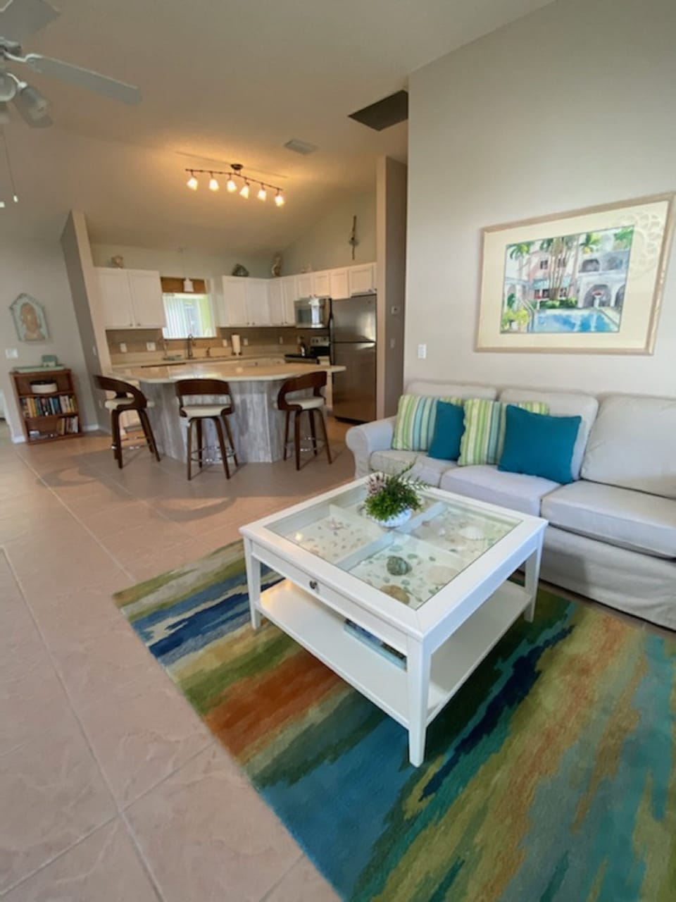 Living Room with view to Kitchen