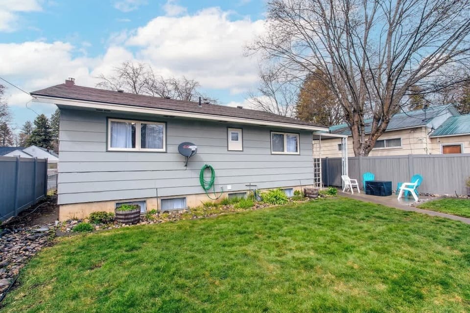 Large fenced yard 