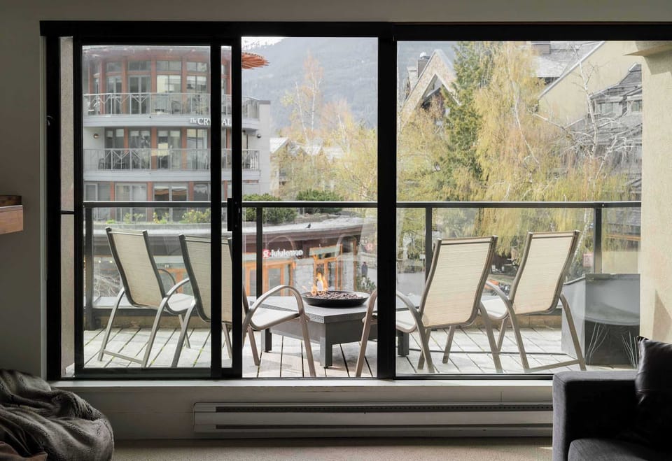 207 Balcony with Village View and Firepit