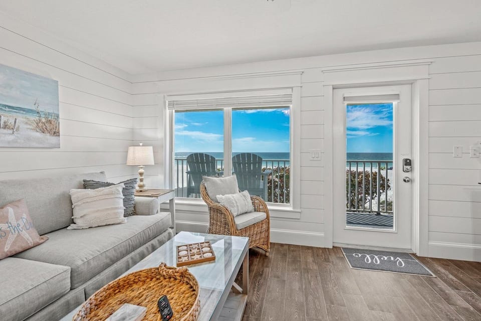 Living Room with Beach Views