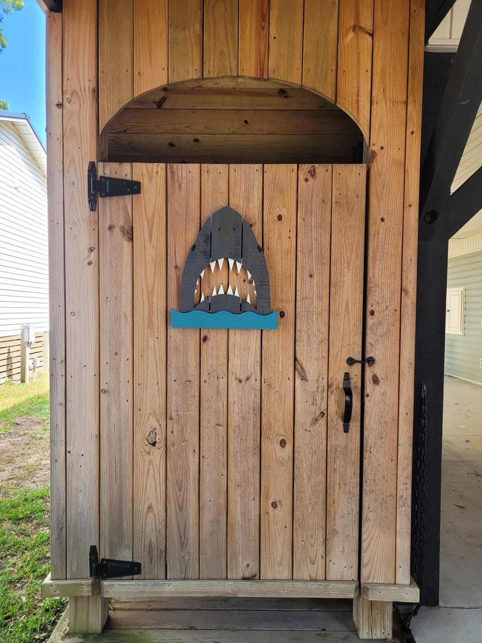 You can get the sand off in privacy before going inside the house.