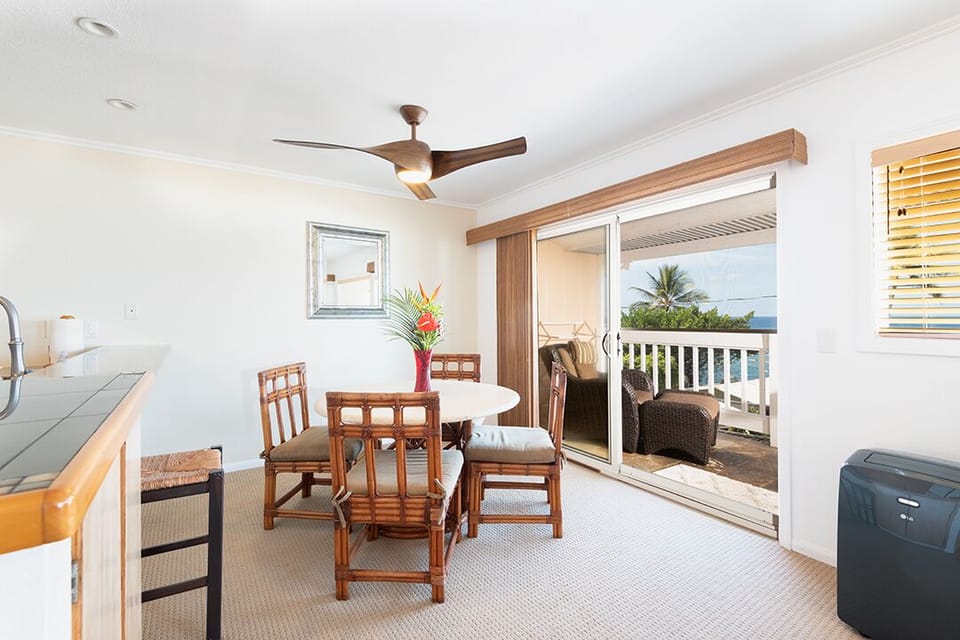 Enjoy dining inside with a view