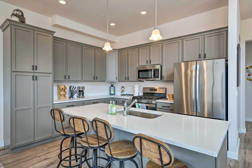 Kitchen | Main-Floor Bedroom/Bathroom | Interior Stairs Required | Free WiFi