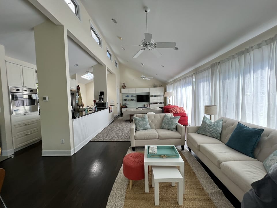 Open plan living area. (Top floor of house)