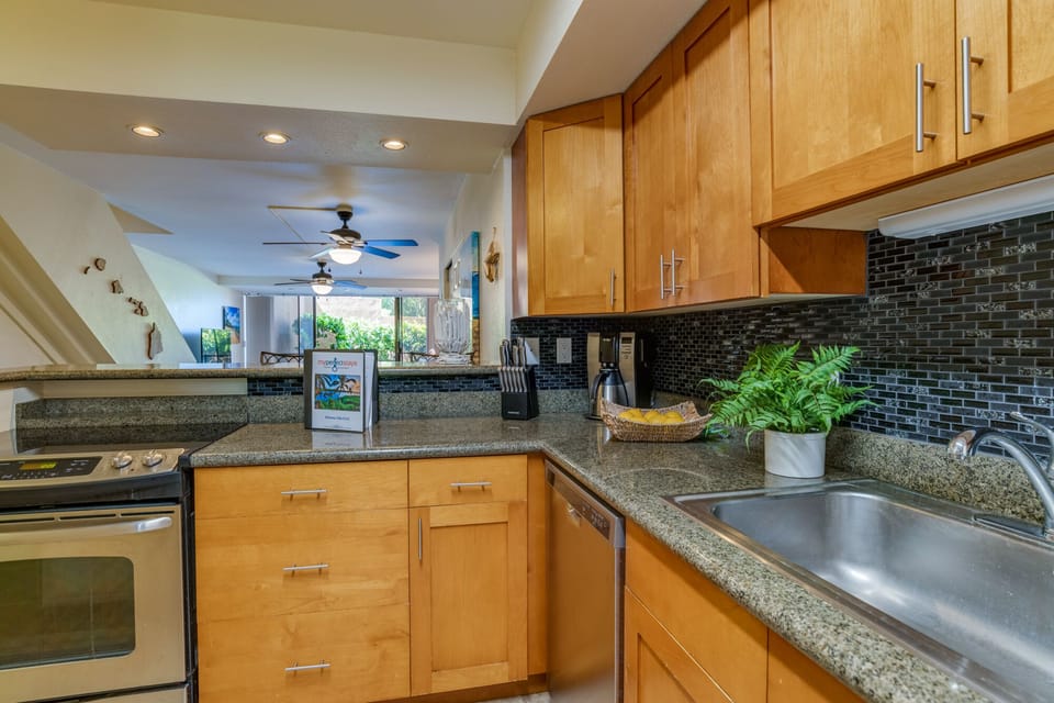 Ample Counter space makes meal prep a breeze