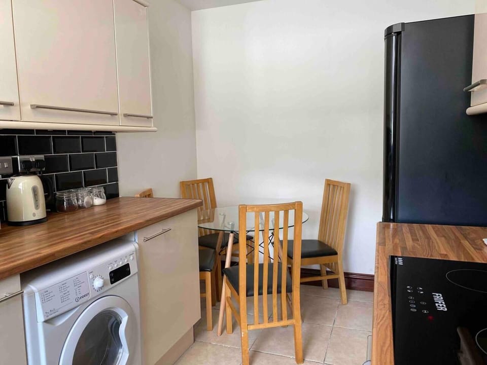 Apartment | Private kitchen | Fridge, microwave, oven, stovetop