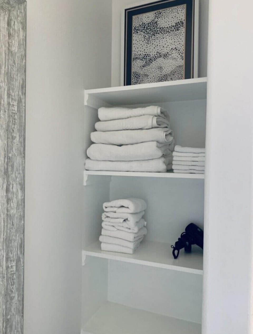 Additional storage for bathroom items 