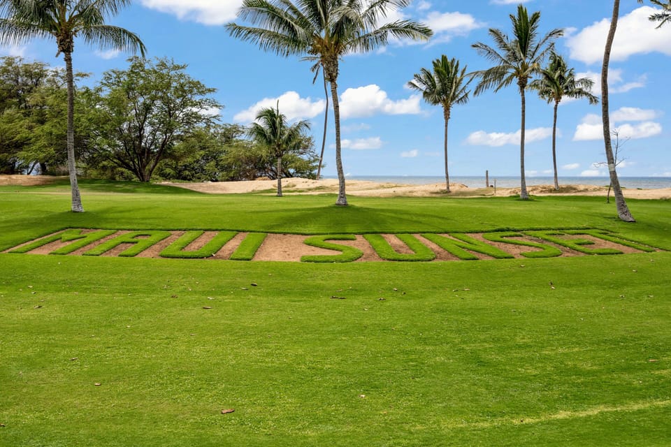 Enjoy the well manicured lawn.