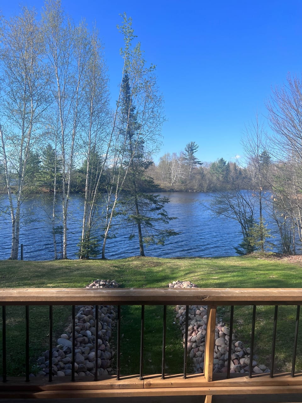 Gorgeous lake view. Early spring 