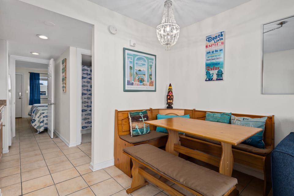 Dining table to seat up to 6 people