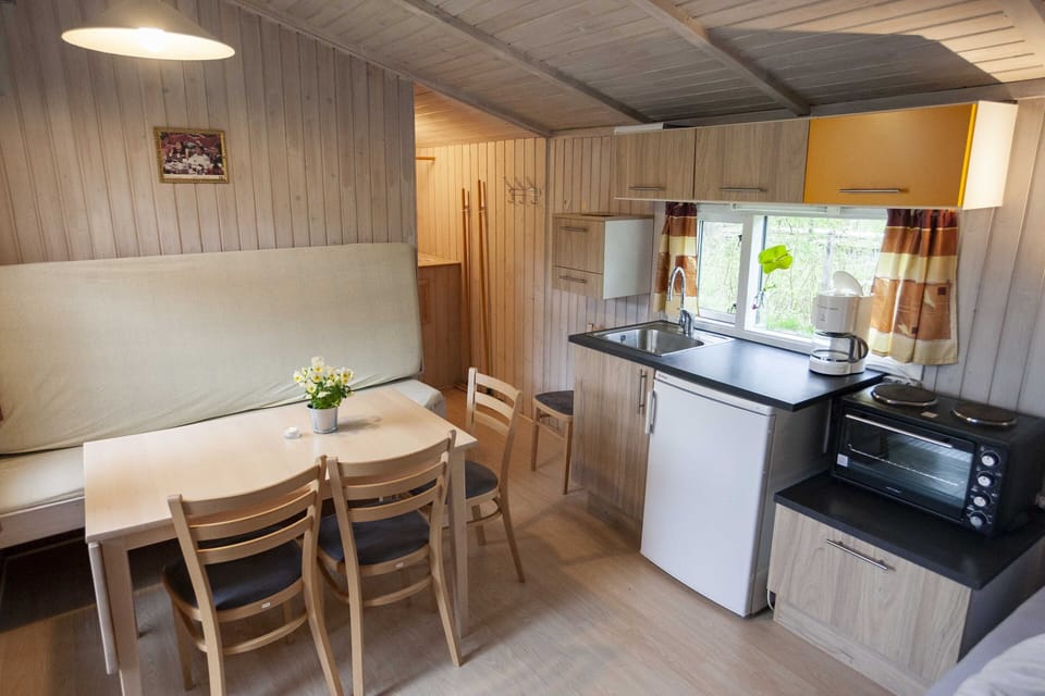 Economy Cabin, Non Smoking | Private kitchen | Mini-fridge, stovetop, cookware/dishes/utensils