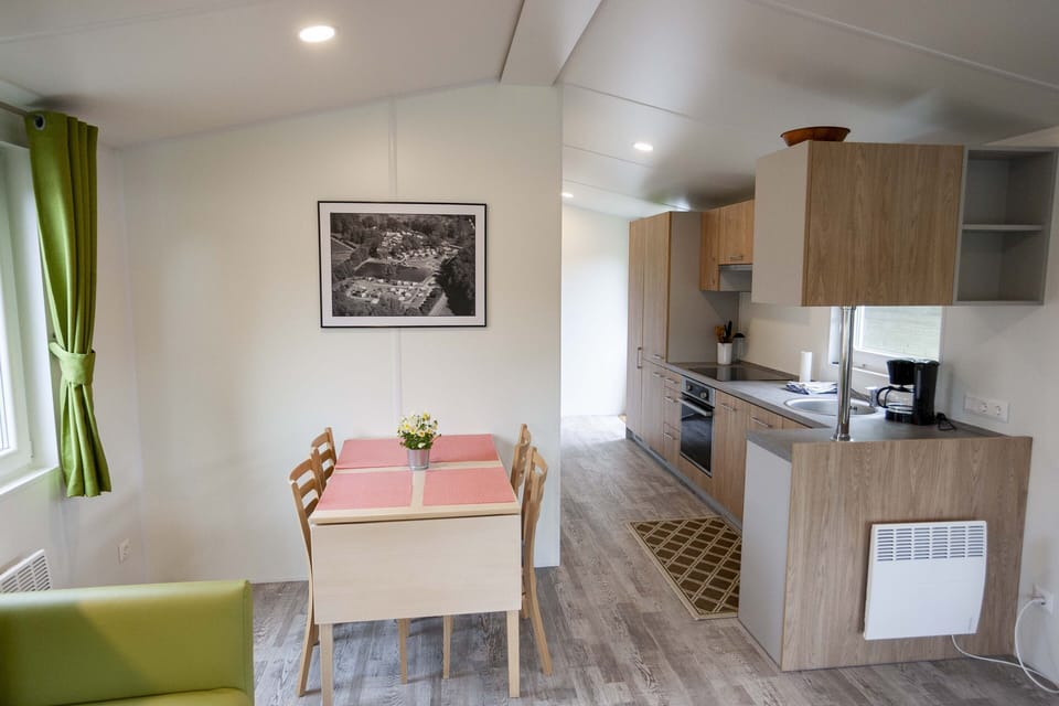 Family Mobile Home, Resort View | Private kitchen | Mini-fridge, stovetop, cookware/dishes/utensils