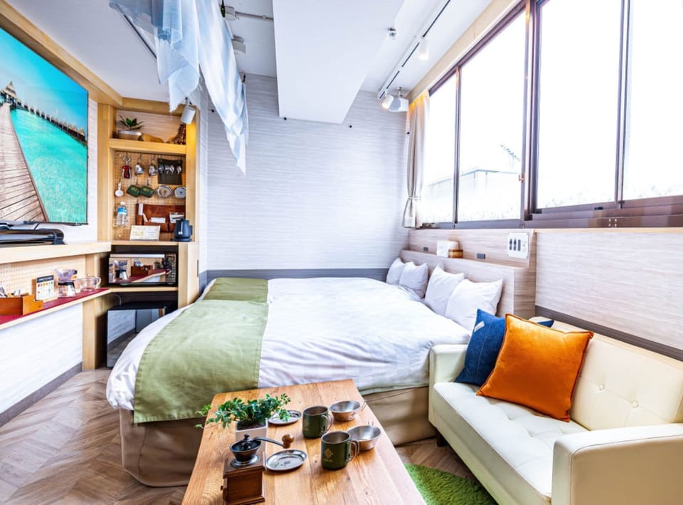 Panoramic Double Room, 2 Queen Beds, Non Smoking | Blackout drapes, soundproofing, WiFi, bed sheets