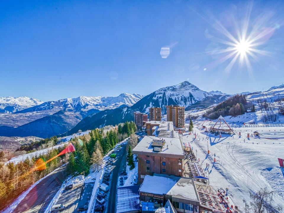 Sky, Mountain, Snow, Slope, Freezing, Landscape, Mountain Range, City, Mountainous Landforms, Cloud