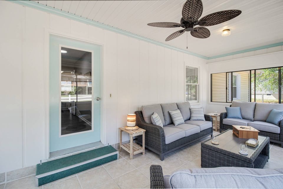Entrance into the home from the sunroom
