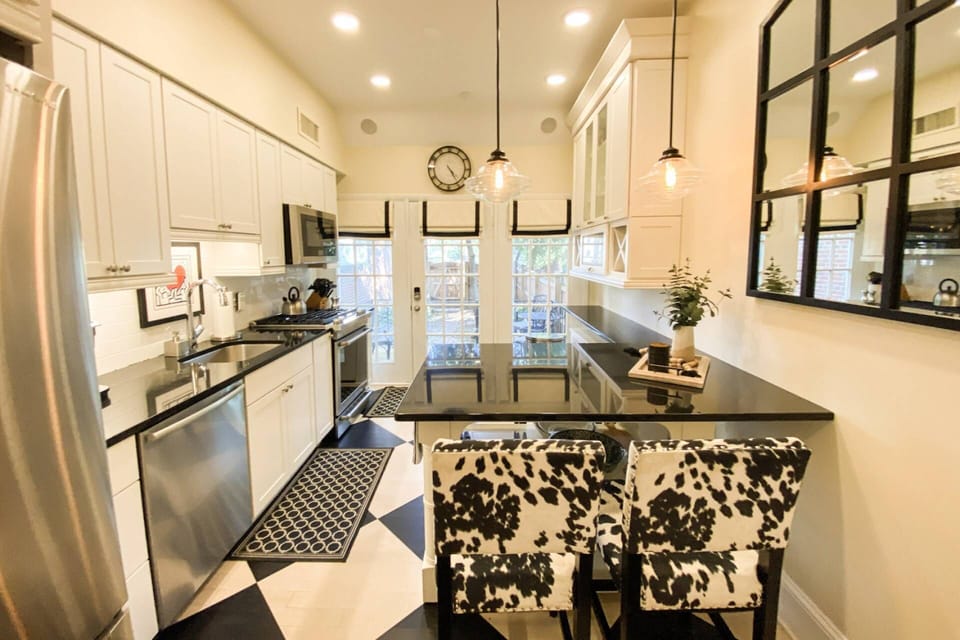 The home has been renovated to include glorious upgrades.
