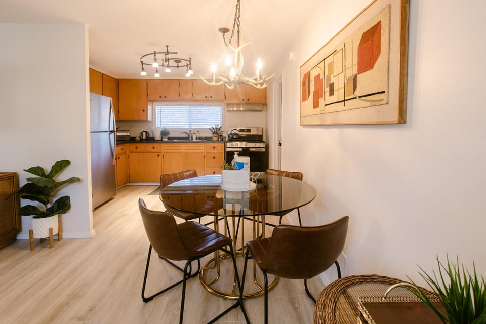 Gather around the dining area, where comfort meets style 
