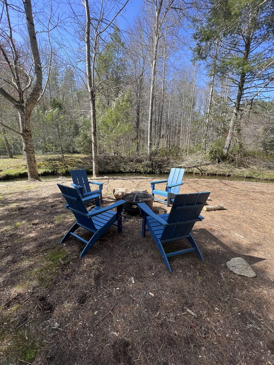 firepit down by the creek
