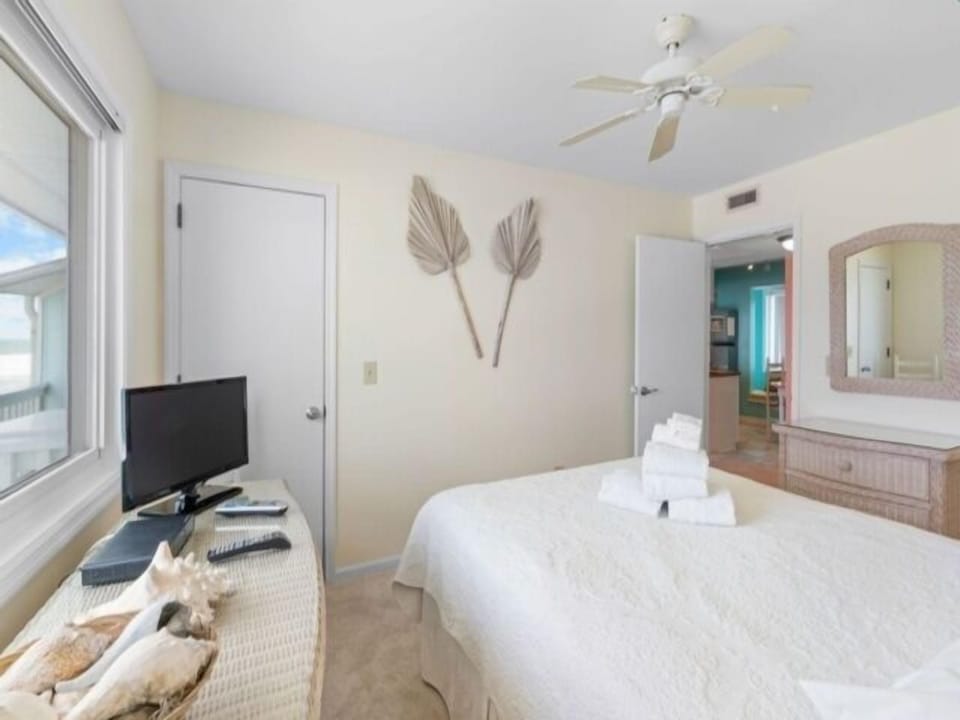 Indoors, Screen, TV, Appliance, Ceiling Fan