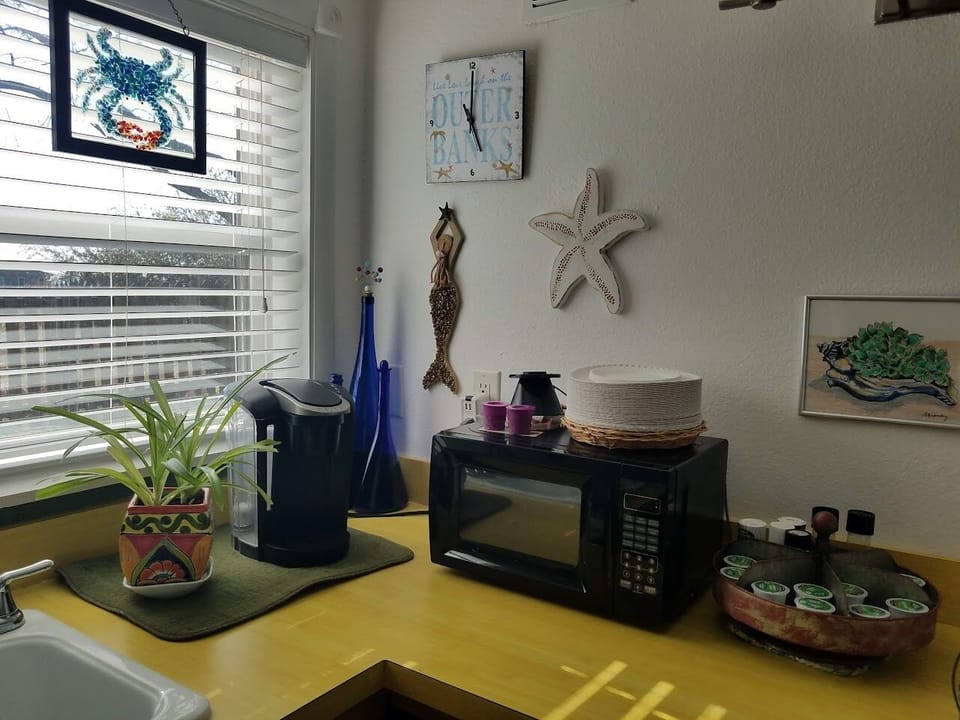 Kitchenette, toaster oven not in pic - to the left.