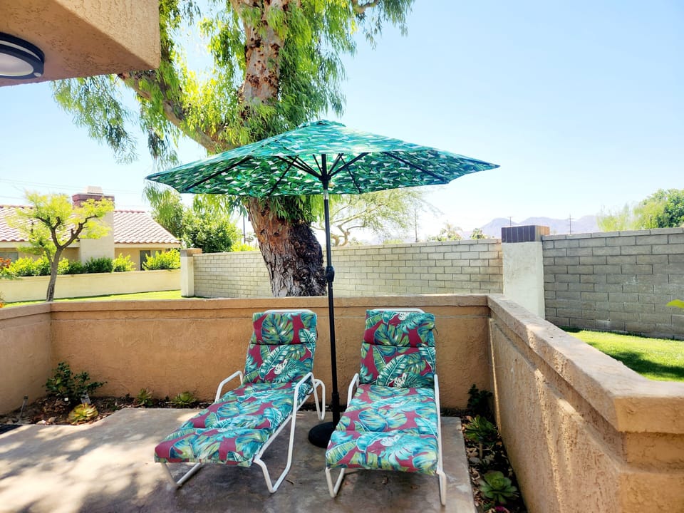 Patio with loungers