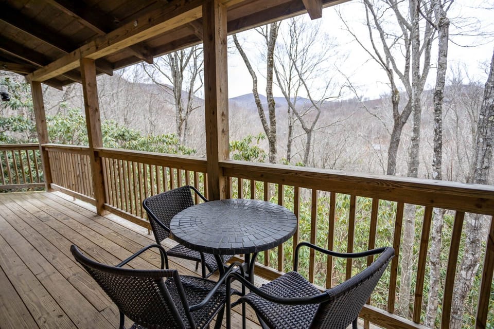 Mountain Views From Covered Deck
