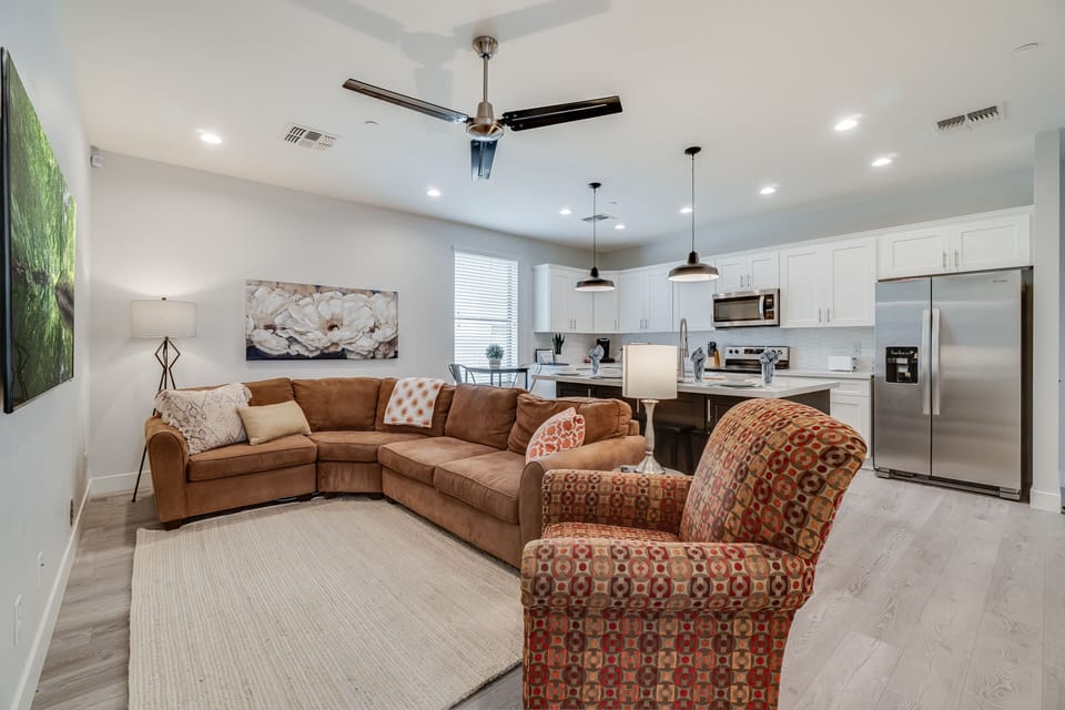 Family Room and Kitchen