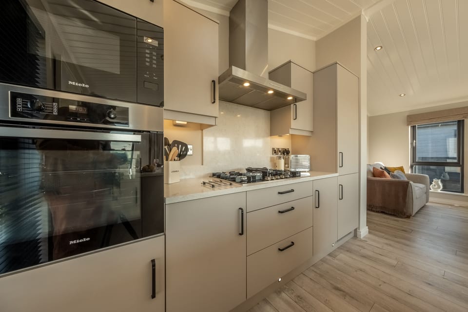 Ground floor: The modern kitchen is well-equipped