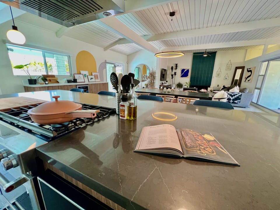The Gourmet Kitchen is full-stocked for your home chef