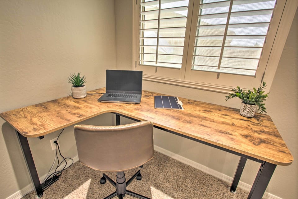 Bedroom 1 | Laptop-Friendly Workspace