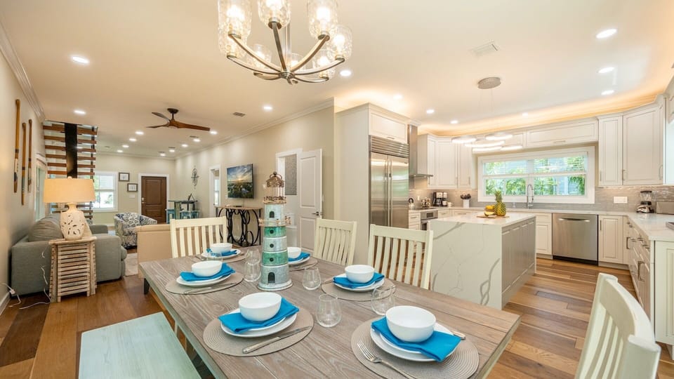 The open floor plan makes this large home feel even bigger...