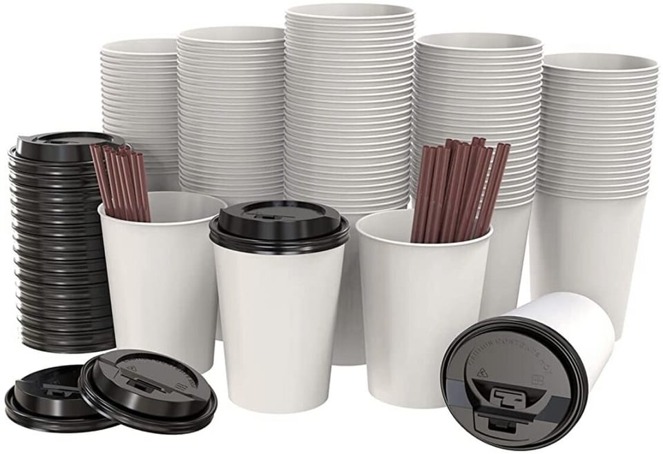 To-go cups for a coffee on your morning walk. We have mugs too for inside.