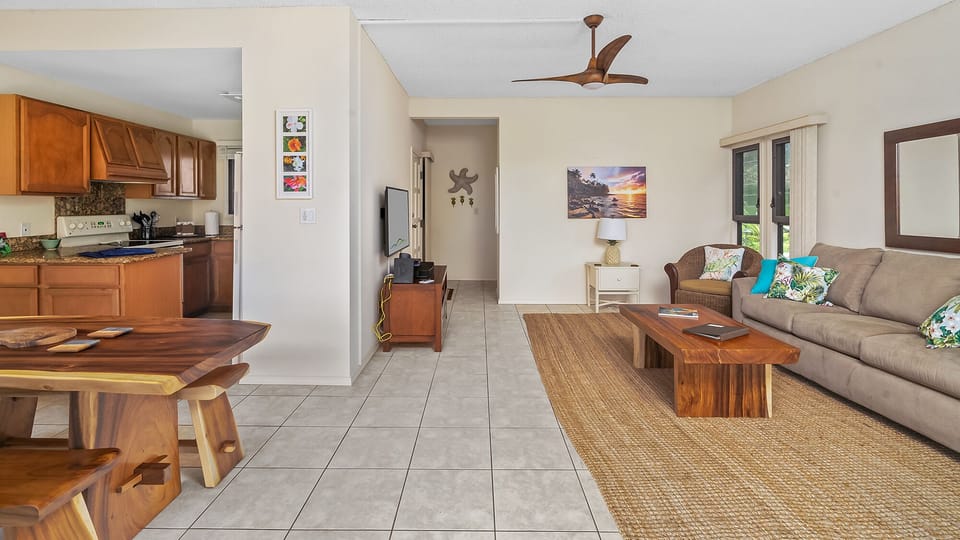 Kaha Lani Resort #106 - Living Great Room - Parrish Kauai