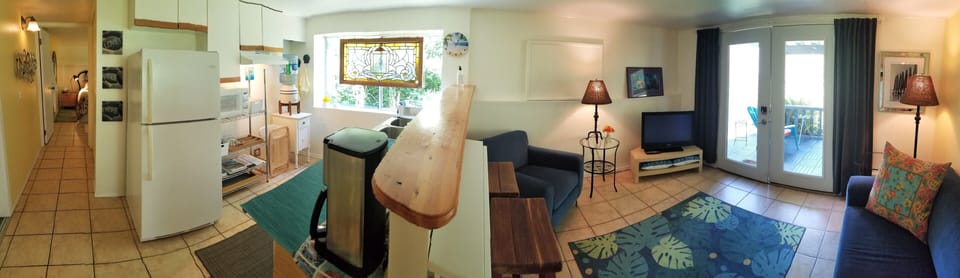 Living Room and kitchen area